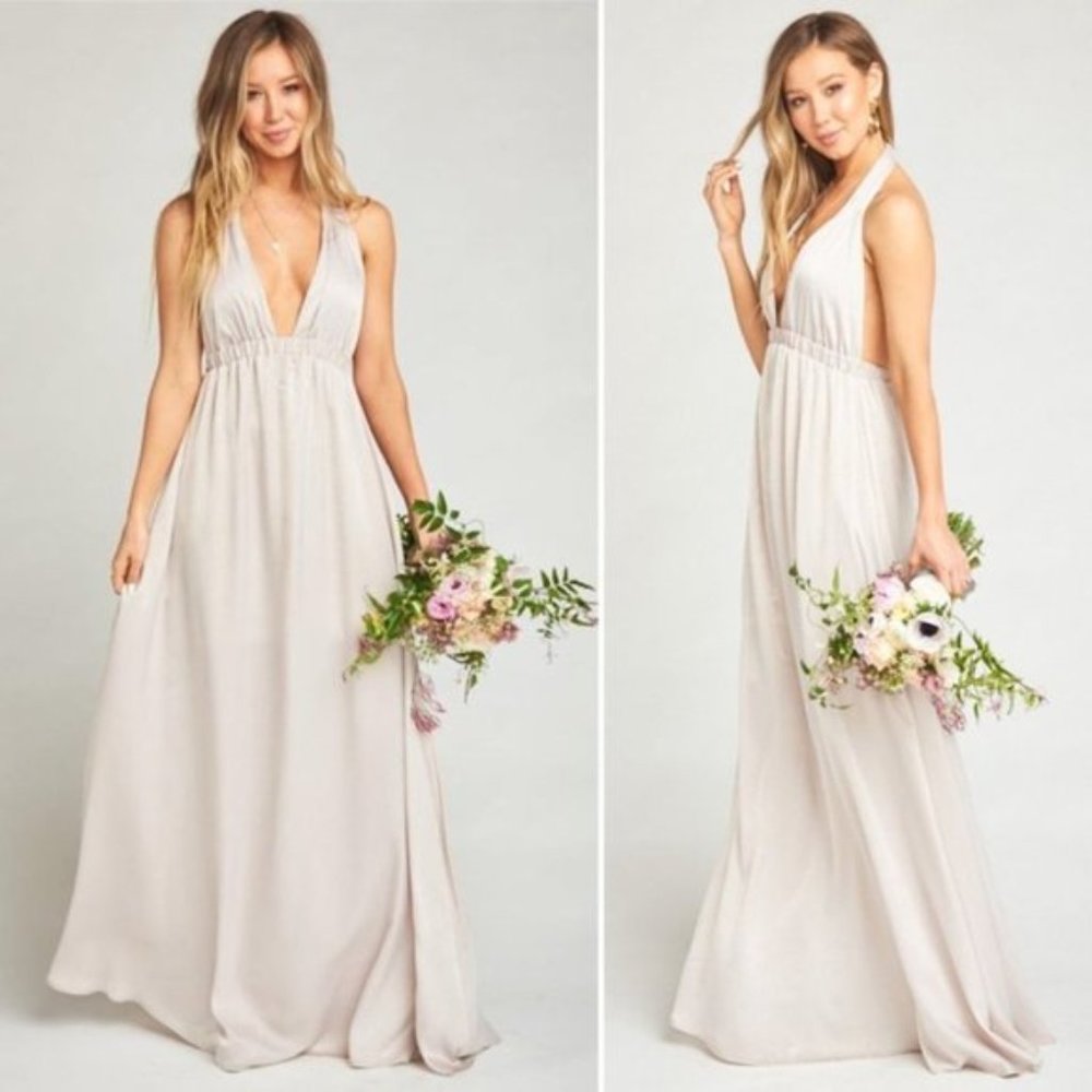 Show me your Mumu Luna Halter Gown - Show me the ring color